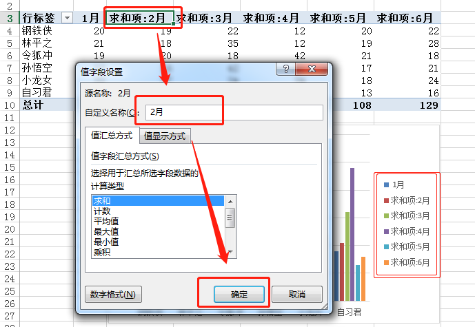 教你10秒制造好excel数据透视图教程