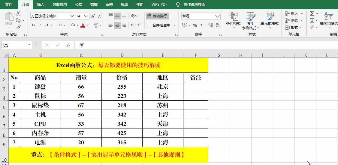 Excel作业表中的条件格局,不只是查找重复值,还有7种典型用法