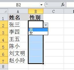 如安在excel中设置下拉菜单