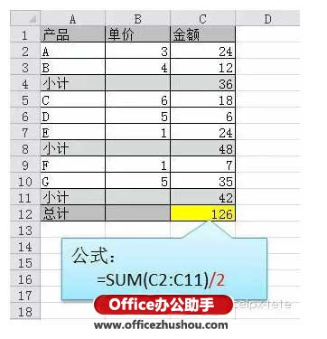 各种Excel求和公式和办法大全