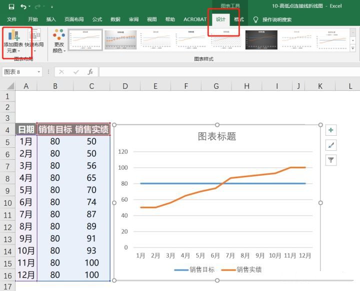 excel折线图怎么做