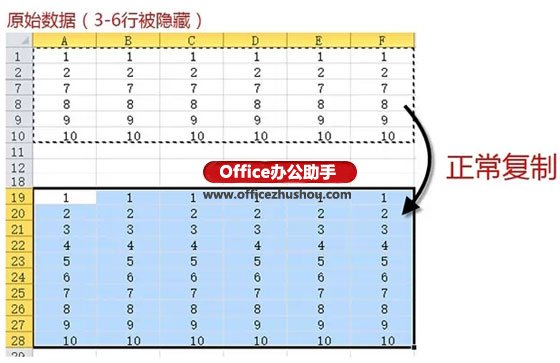 不仿制Excel表格中躲藏数据的办法