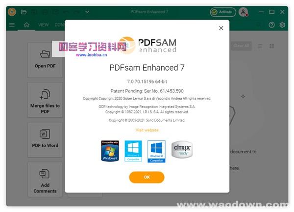PDFsam Enhanced 7完整破解版-专业PDF编辑器-叨客学习资料网