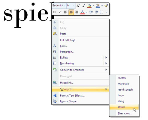如何使用PowerPoint 2007同义词库查找单词-叨客学习资料网