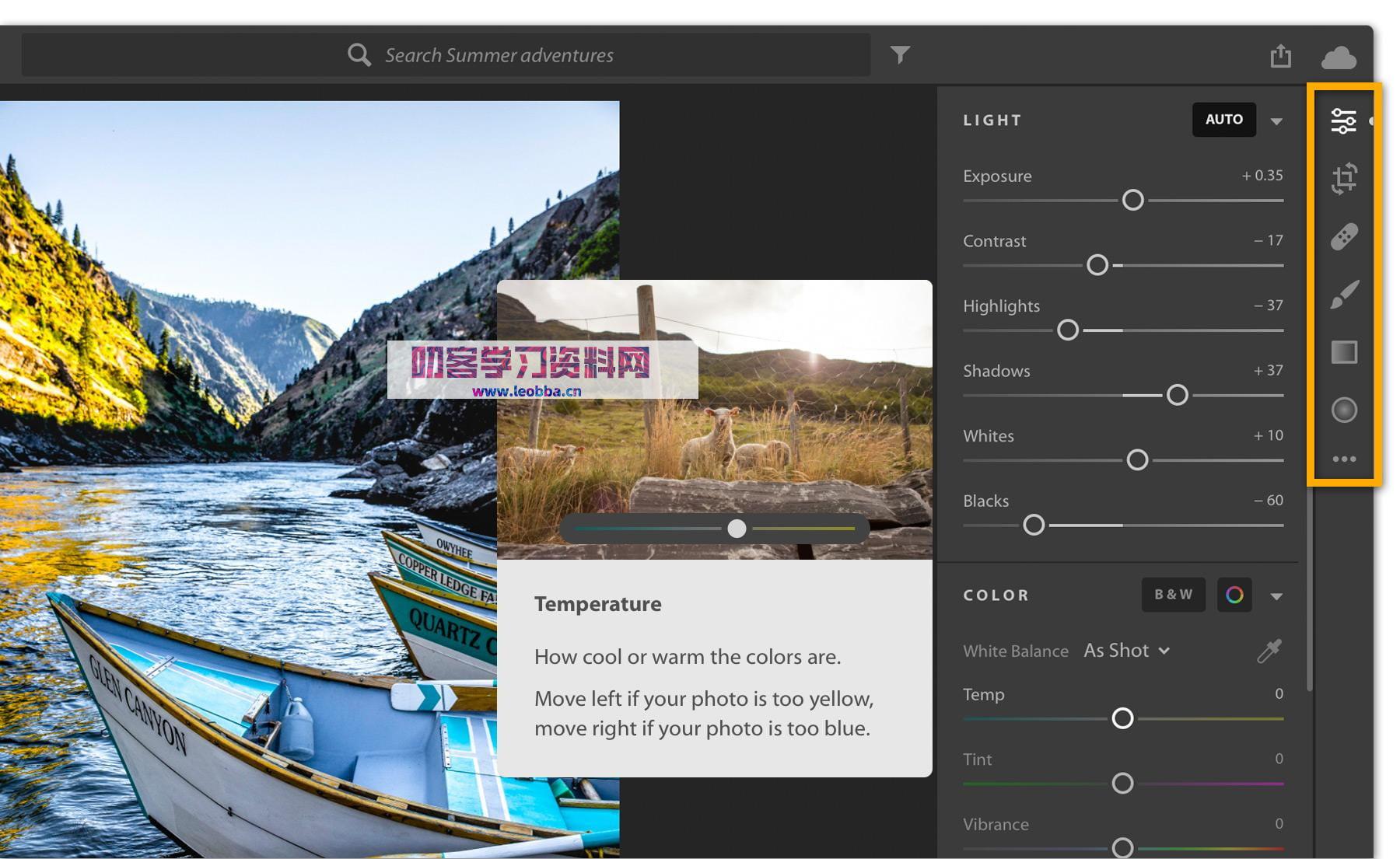 照片编辑工具-Adobe Lightroom CC 2022-叨客学习资料网
