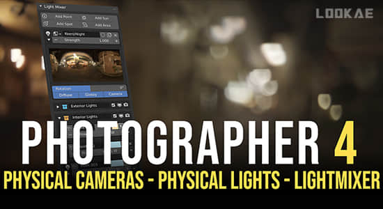 摄像机真实物理灯光自动对焦Blender插件 Photographer v4.8-叨客学习资料网