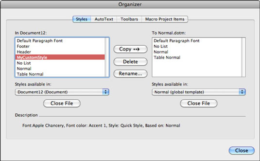 如何在Mac的Office 2011中使用Word Organizer？-叨客学习资料网
