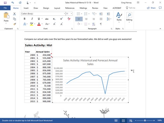 如何使用Word 2019共享Excel 2019数据-叨客学习资料网